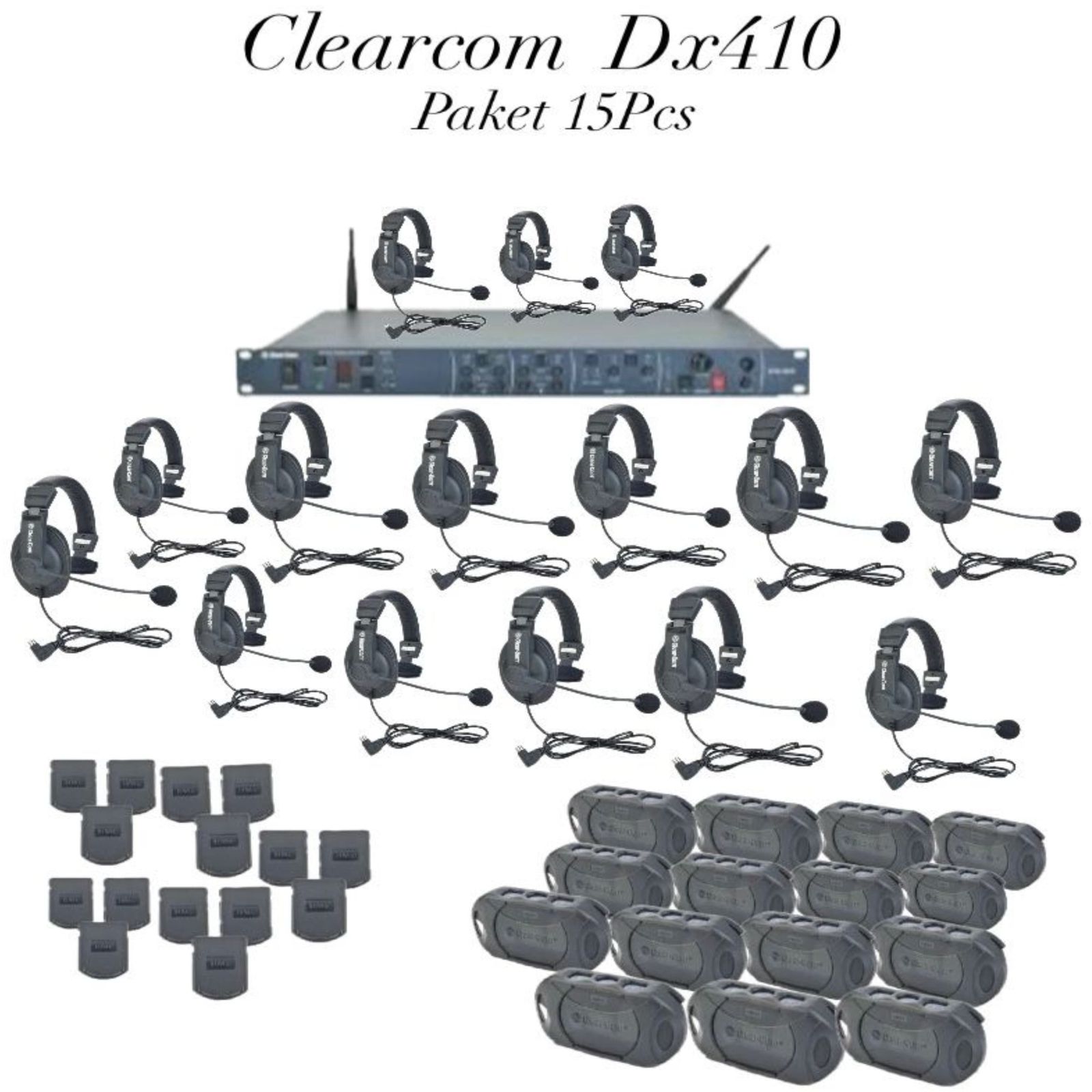 Sewa Clearcom DX410 Paket 15 unit
