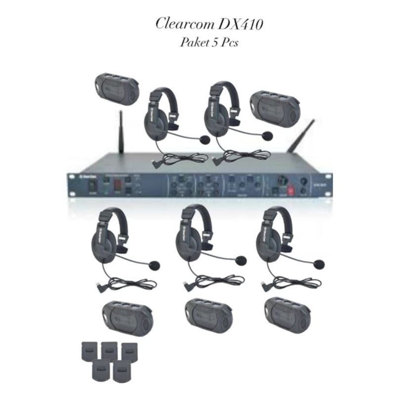 Sewa Clearcom DX410 Paket 5 unit
