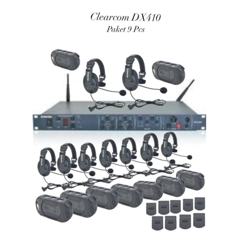 Sewa Clearcom DX410 Paket 9 unit